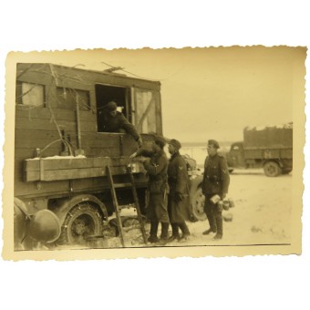 Wehrmacht Ford Truck uit de toevoereenheid. Espenlaub militaria